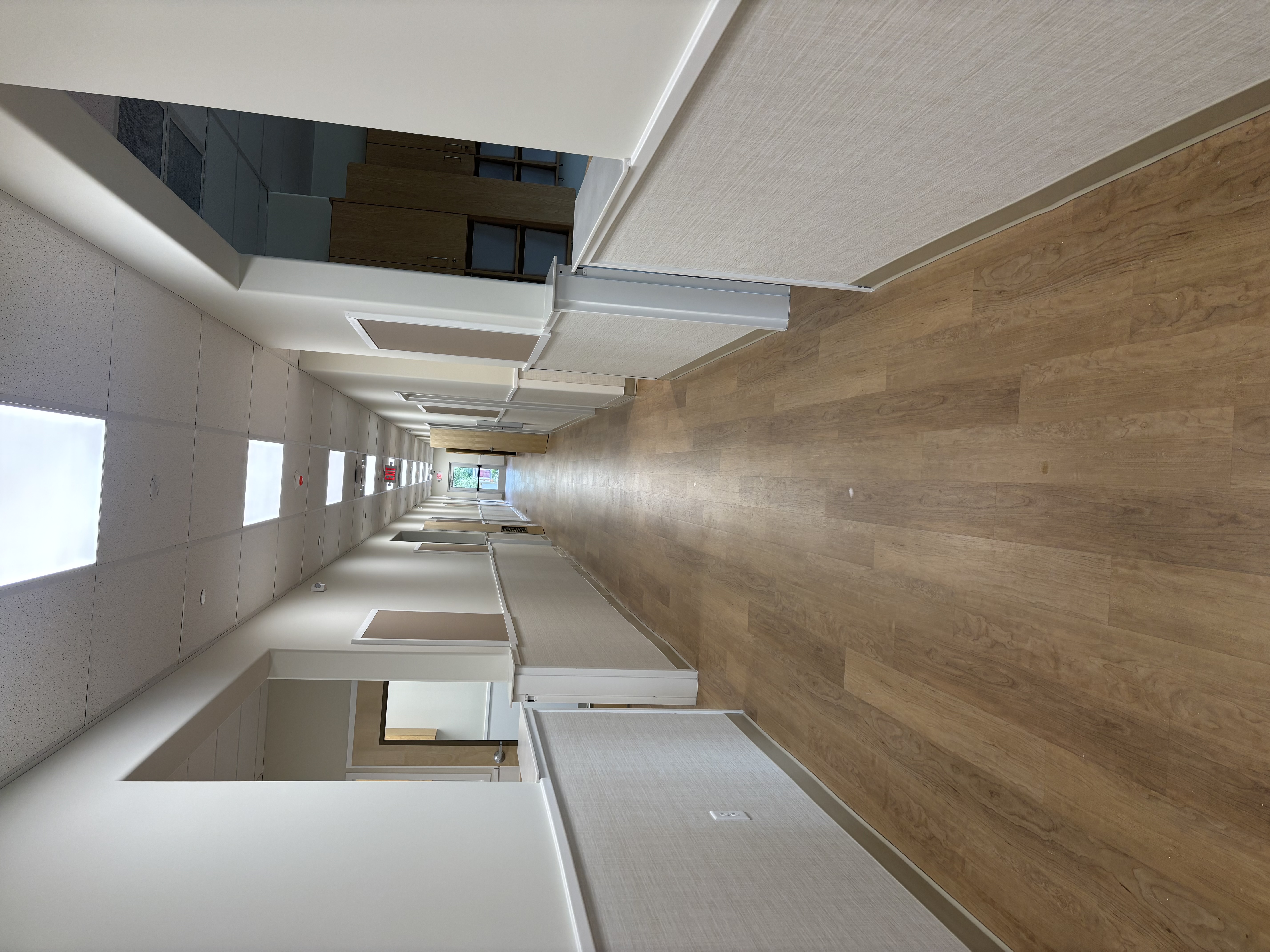 Commercial hallway transformation after A&K's work